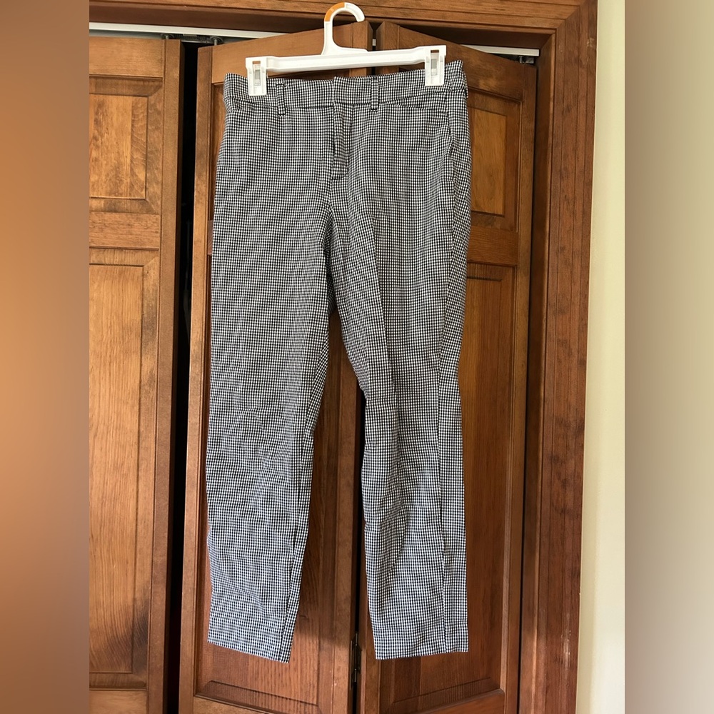 Old Navy Black and White Checkered Pants